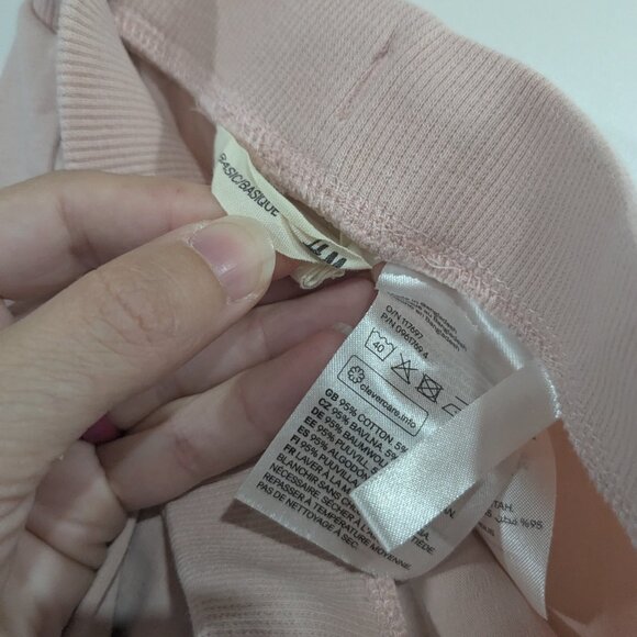 H&M Basic Joggers Sweat Pants Pale Pink Size 6 - Picture 2 of 4